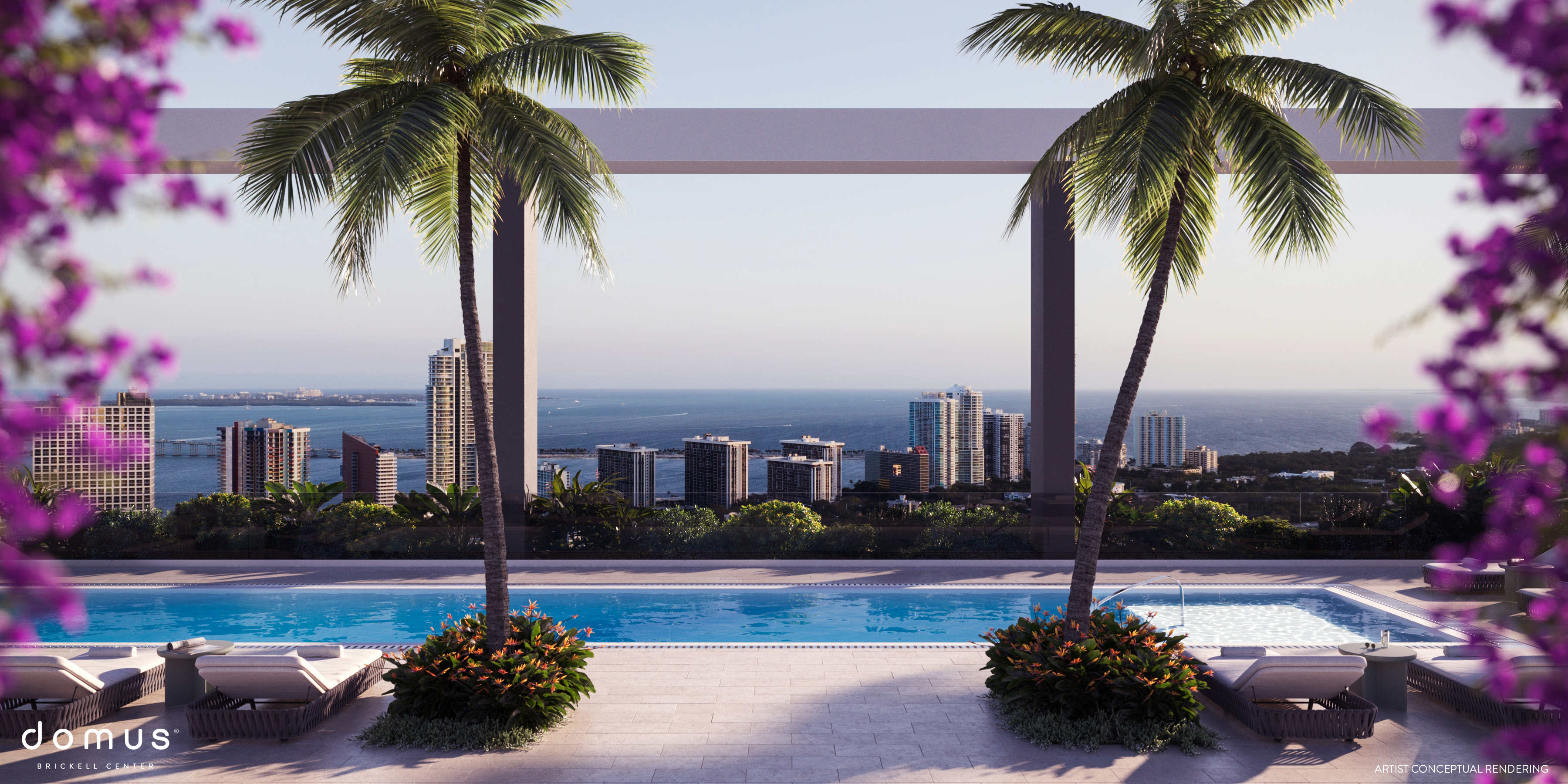 Piscina en azotea Domus Brickell Center