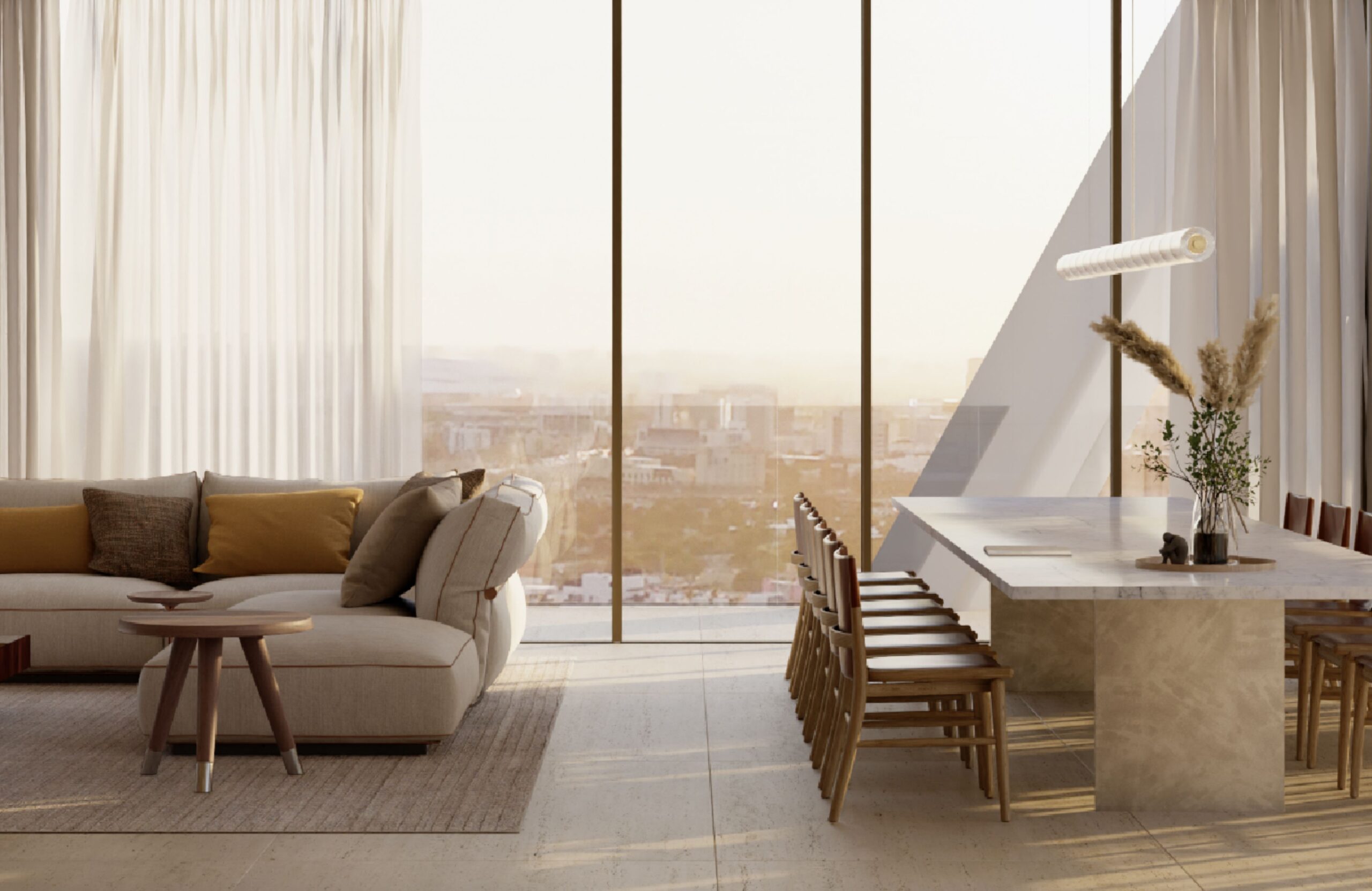 Comedor de una residencia de HQ Residences Miami